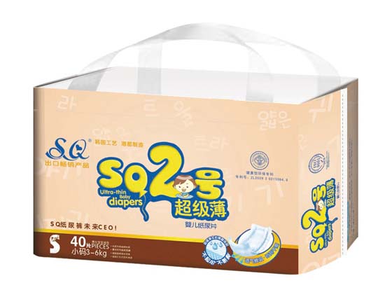 SQ2號超級薄yinge紙尿片S碼40片