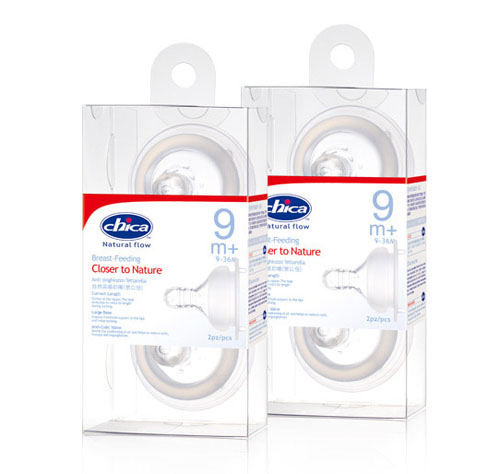 積高自然實感寬口徑奶嘴雙只PET盒裝(Y碼)