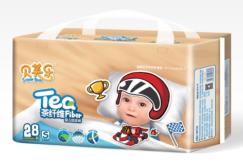 貝芙樂茶纖維yinge紙尿褲S碼28片