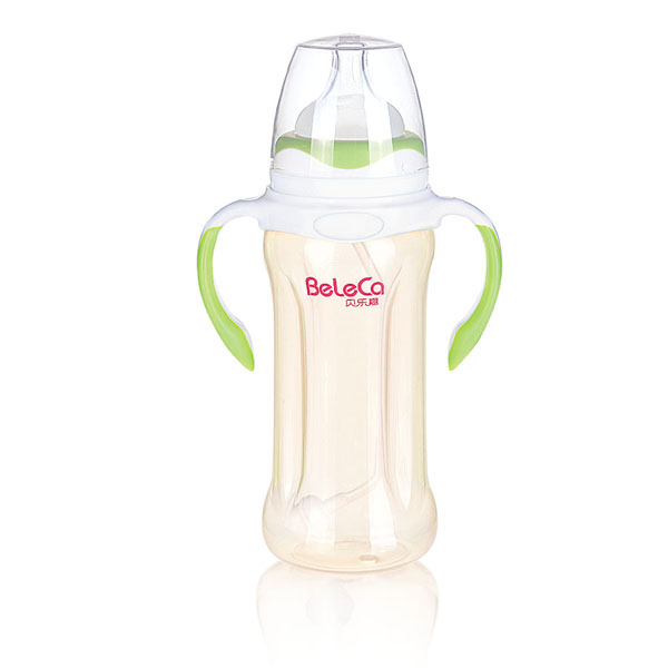 貝樂嘉綠白兩色雙柄全自動yingePP奶瓶