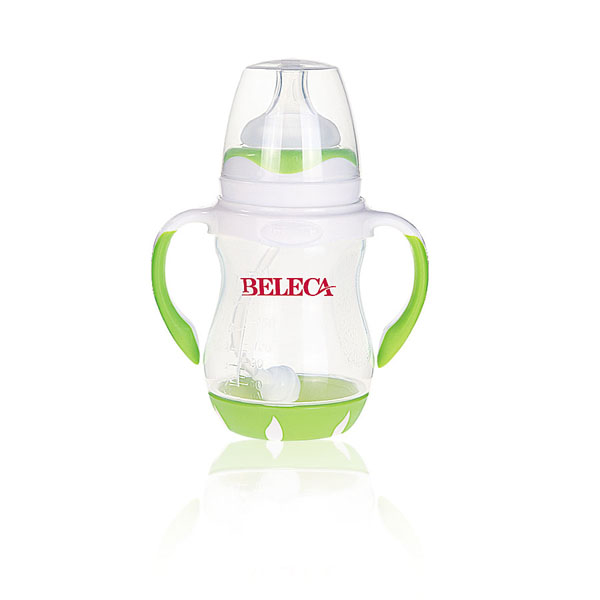 貝樂(lè)嘉綠色標(biāo)口yinge弧形奶瓶