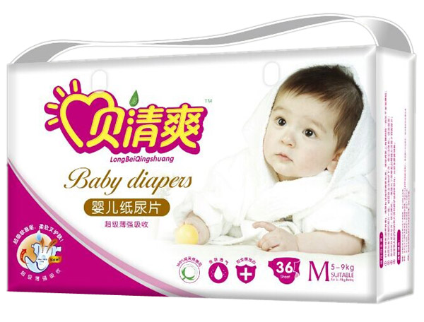 貝清爽超級(jí)薄yinge紙尿片M36片