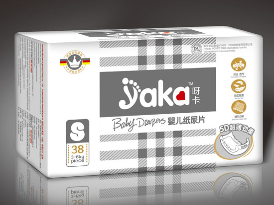 呀卡yinge紙尿片S碼38片