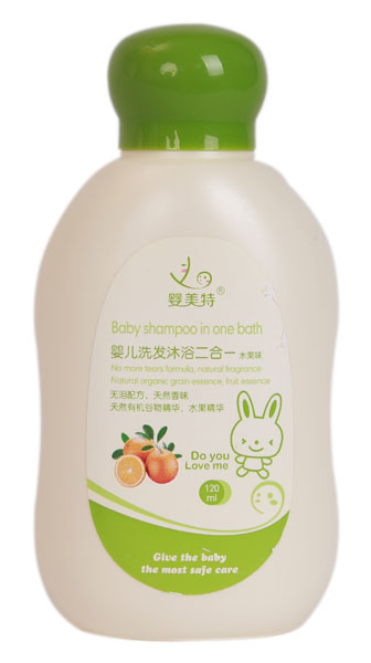 嬰美特水果味yinge洗發(fā)沐浴二合一120ml