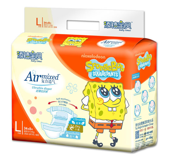 添禧寶貝復合透氣超薄紙尿褲L碼