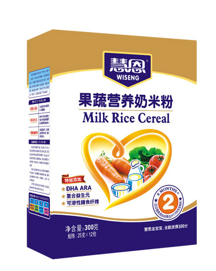 慧恩300克普裝果蔬營(yíng)養(yǎng)奶米粉