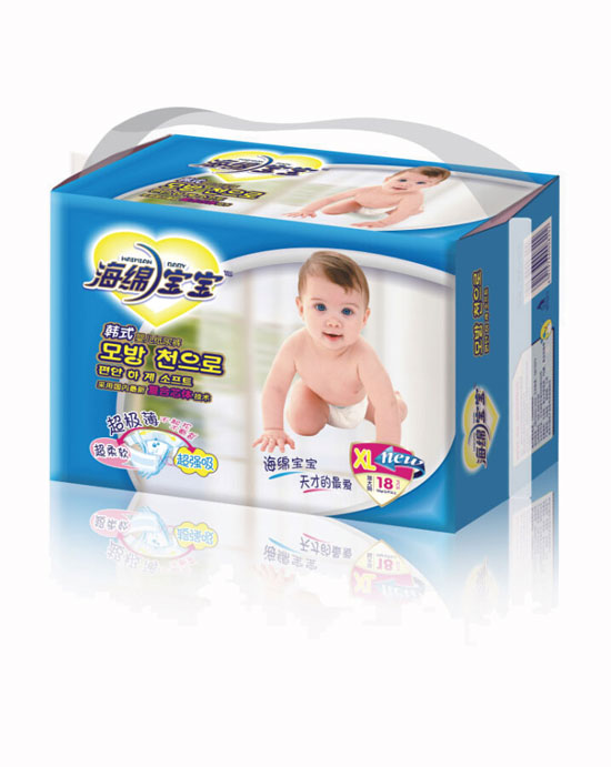 海綿寶寶綿綿吸yinge紙尿褲XL加大碼