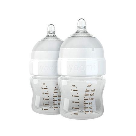 yoomi140ml新生yinge奶瓶兩個裝