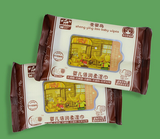 圣嬰島yinge倍潤(rùn)柔濕巾
