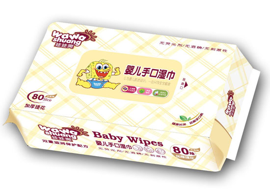娃娃爽yinge手口濕巾80片(蘆薈)
