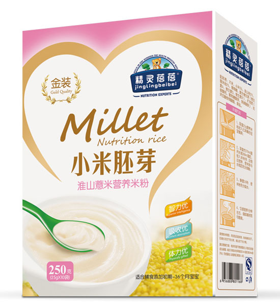 精靈蓓蓓淮山薏米小米胚芽營養(yǎng)米粉