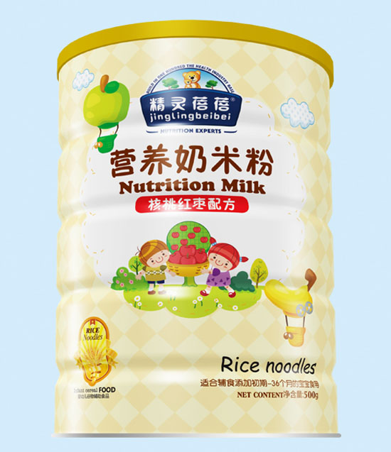 精靈蓓蓓核桃紅棗配方營(yíng)養(yǎng)奶米粉