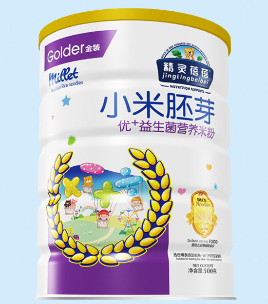 精靈蓓蓓優(yōu)+益生菌小米胚芽營養(yǎng)米粉
