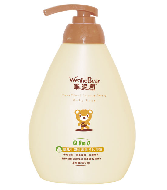 唯昵熊yinge牛奶滋養(yǎng)洗發(fā)沐浴露600ml