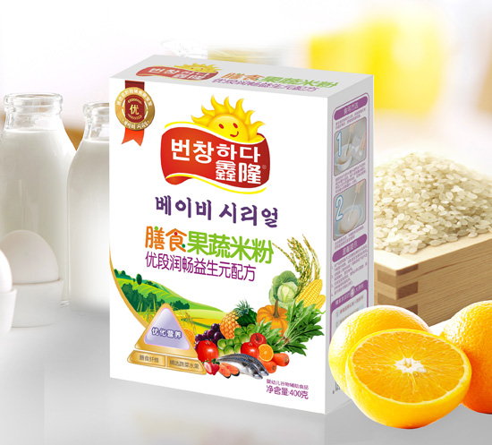 鑫隆優(yōu)段潤(rùn)暢益生元配方膳食果蔬米粉