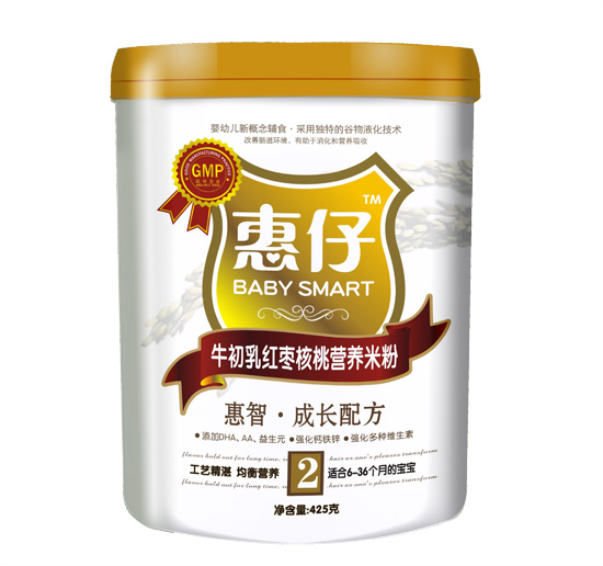 惠仔牛初乳紅棗核桃營養(yǎng)米粉