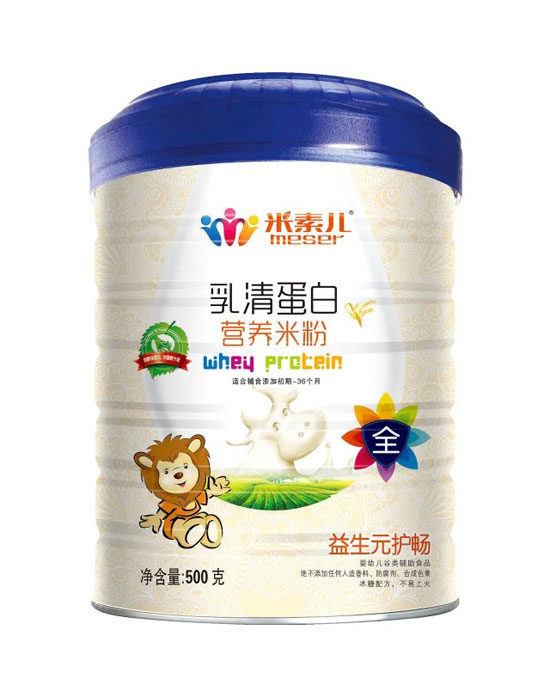 米素兒益生元護(hù)腸乳清蛋白營養(yǎng)米粉