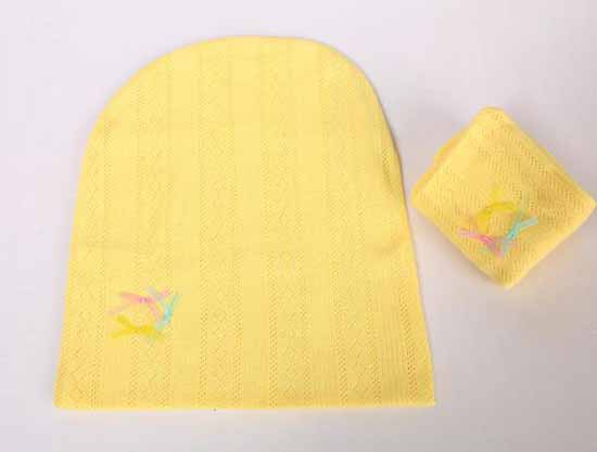 元曼孕產(chǎn)期防頭風帽子(黃色)