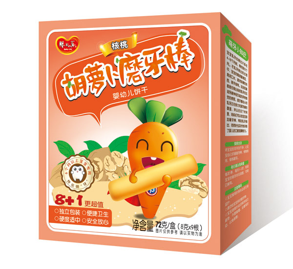 yinge樂核桃胡蘿卜磨牙棒