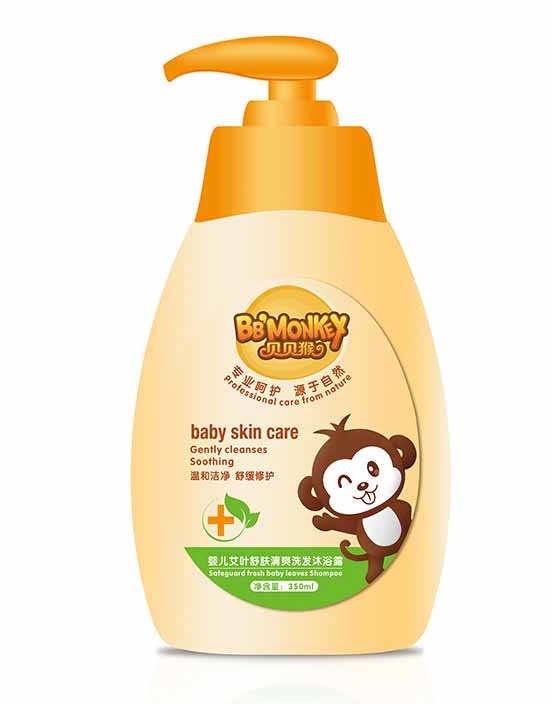 貝貝猴yinge艾葉舒服清爽洗發(fā)沐浴露