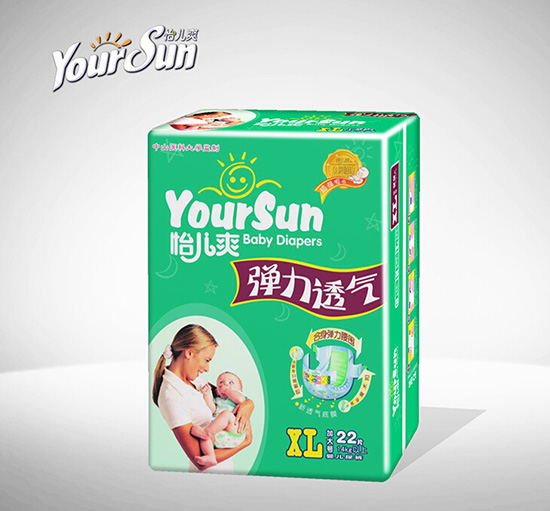 怡兒爽彈力透氣yinge紙尿褲XL22片