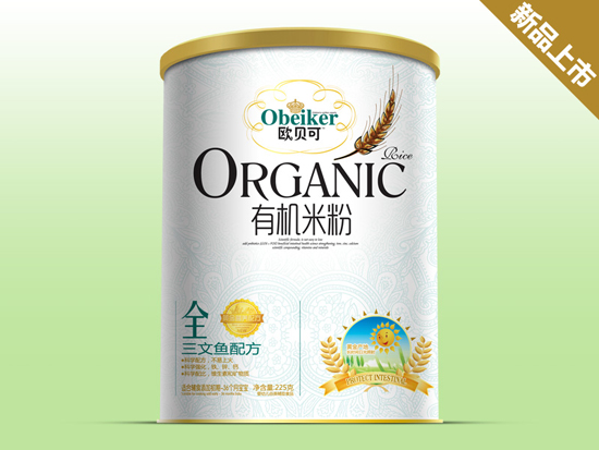 歐貝可三文魚有機米粉聽裝