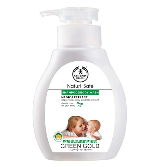 貝比檸檬爽潔洗沐二合一300ml