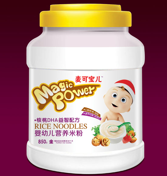 麥可寶兒核桃DHA益智yingye營養(yǎng)米粉