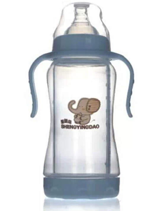 圣嬰島防爆玻璃奶瓶藍色