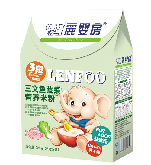 麗嬰房三文魚(yú)蔬菜營(yíng)養(yǎng)米粉3段盒裝