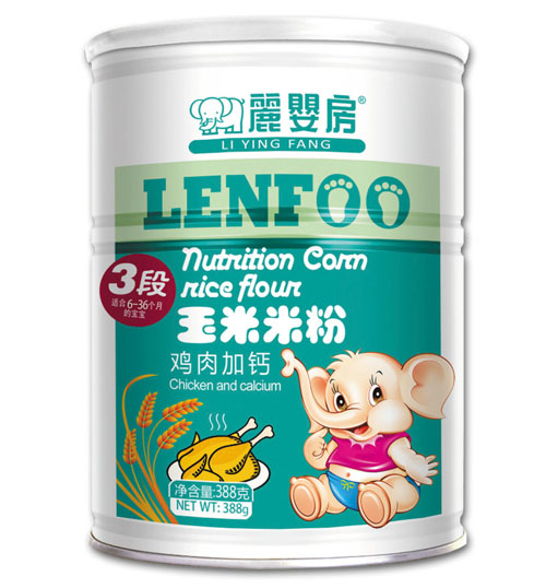 麗嬰房雞肉加鈣玉米米粉