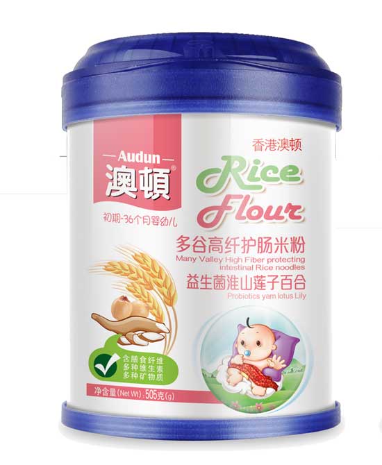 澳頓益生菌淮山蓮子百合護(hù)暢米粉