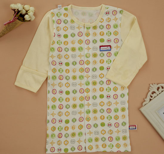 金色小魚純棉素色單面數(shù)字長(zhǎng)袍