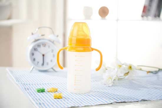 樂米樂有柄寬口奶瓶黃色(240ml)