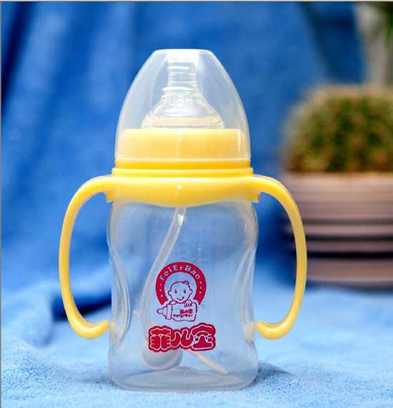 菲兒寶210ML寬口PP全自動菱形奶瓶(黃色)