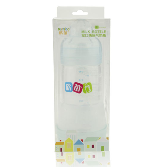 欣苗寬口立式環(huán)繞式高級(jí)防脹氣奶瓶