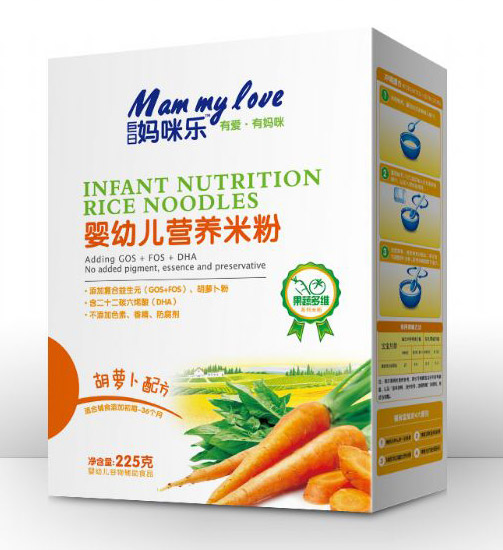 巨日媽咪樂yingye胡蘿卜配方營(yíng)養(yǎng)米粉(盒裝)