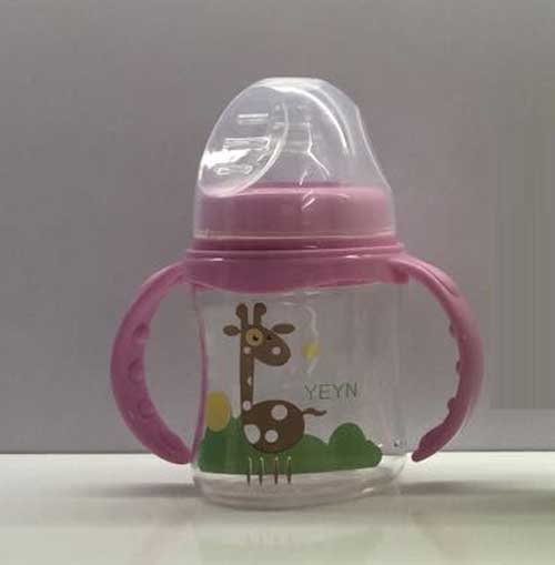優(yōu)兒優(yōu)女150ML寬口有柄自動高硼硅玻璃奶瓶