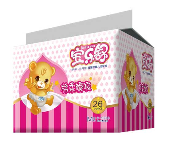寶樂舒棉柔瞬吸超薄紙尿褲小包M碼