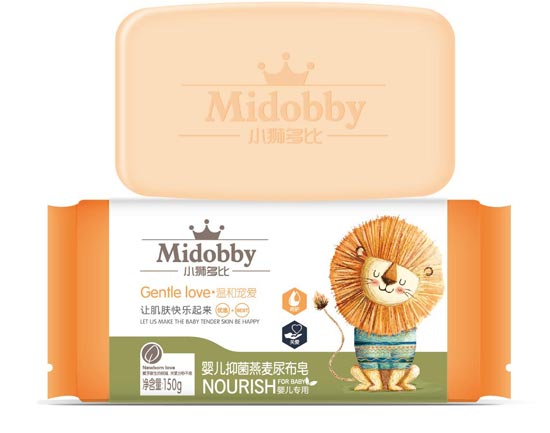 小獅多比yinge抑菌燕麥尿布皂150g