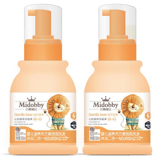 小獅多比yinge滋養(yǎng)天蘭葵泡泡洗發(fā)沐浴二合一300ML