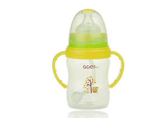 果兒180ML寬口PP奶瓶綠色