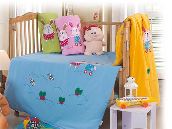 yinge坊yingye床品多件套藍(lán)色