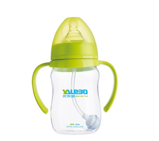 優(yōu)樂寶PP寬口徑有柄自動奶瓶240ML(M)