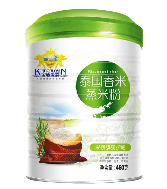 金盾愛嬰果蔬繽紛護(hù)暢泰國香米蒸米粉