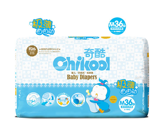 奇酷極薄自由動(dòng)紙尿褲M36