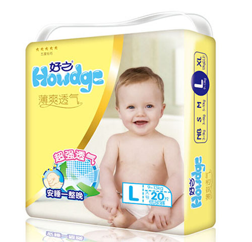 好之薄爽透氣yinge紙尿褲L碼20片