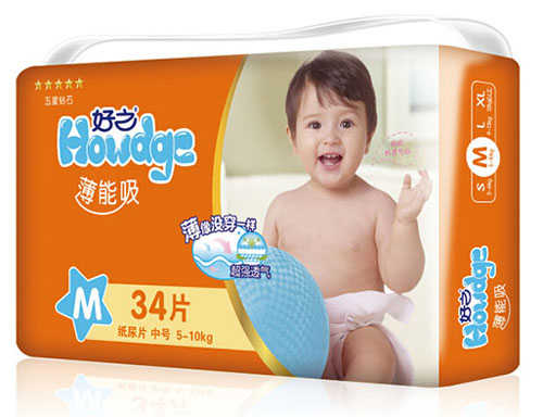 好之薄能吸yinge紙尿片M碼34片