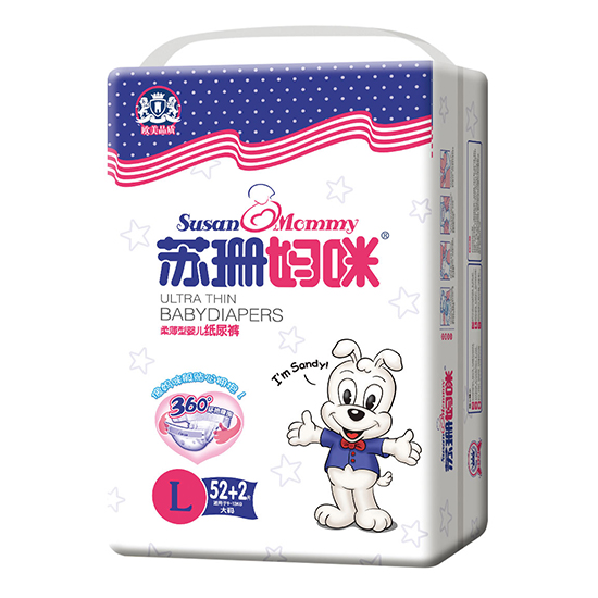 蘇珊媽咪柔薄型yinge紙尿褲L52+2片