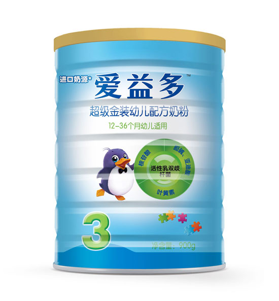 愛(ài)益多超級(jí)金裝youe奶粉3段900g